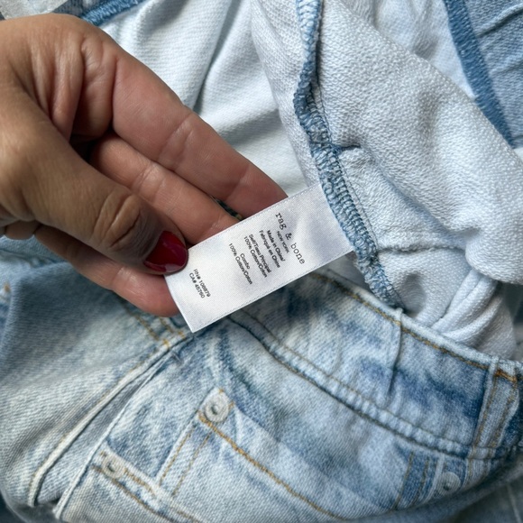 Rag & Bone Miramar Light Wash Jogger Jeans Cotton Terry - Picture 4 of 5